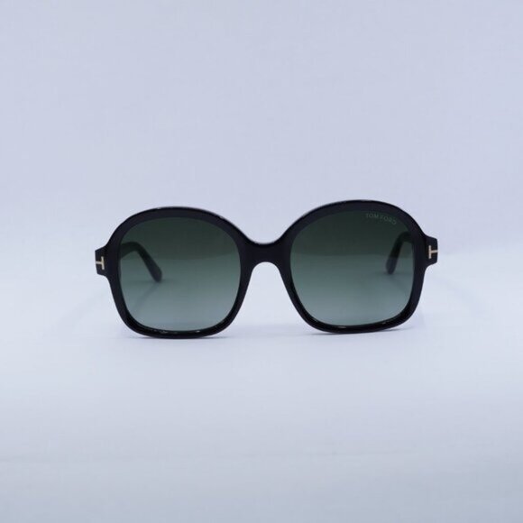 ?️ New Tom Ford Hanley FT1034 01B Sunglasses - Shiny Black Frame main image 4